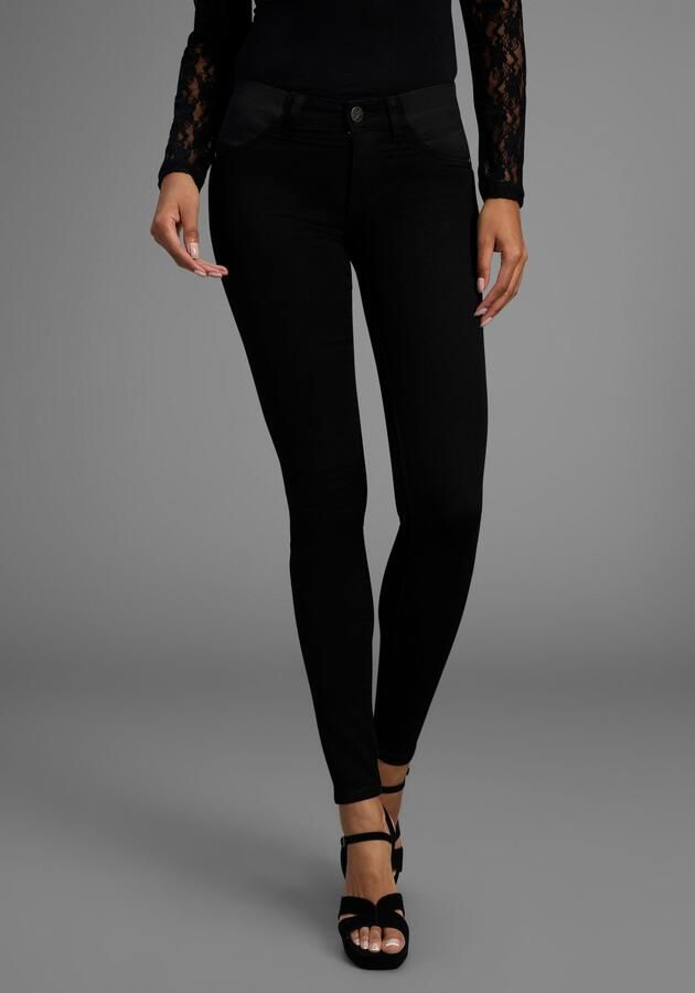 Arizona Skinny fit jeans Ultra Stretch skinny-fit met used-look-crinkles lage taille - Foto 4