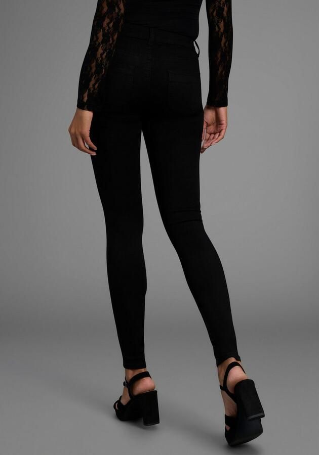 Arizona Skinny fit jeans Ultra Stretch skinny-fit met used-look-crinkles lage taille - Foto 5