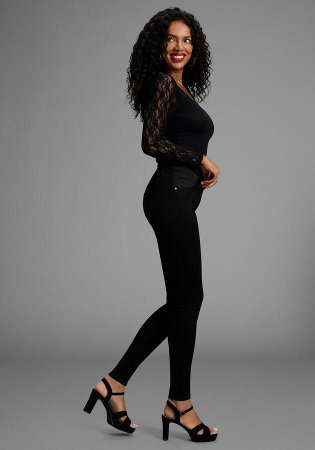 Arizona Skinny fit jeans Ultra Stretch skinny-fit met used-look-crinkles lage taille - Foto 6