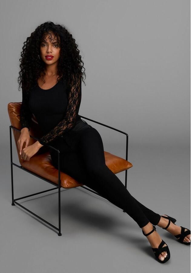 Arizona Skinny fit jeans Ultra Stretch skinny-fit met used-look-crinkles lage taille - Foto 2