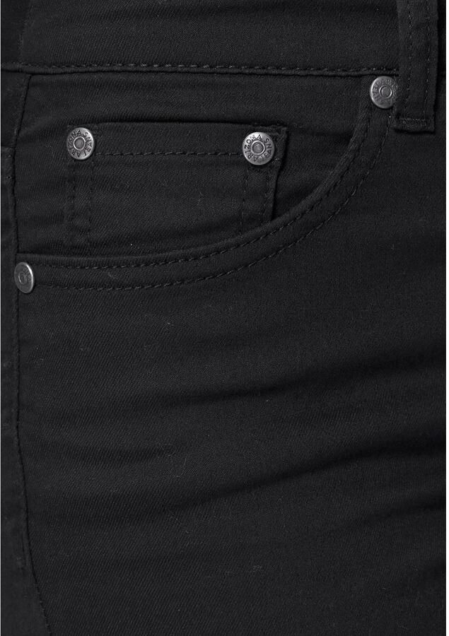 Arizona Slim fit jeans Shaping strakke pasvorm skinny jeans used-look-wassing hoge taille