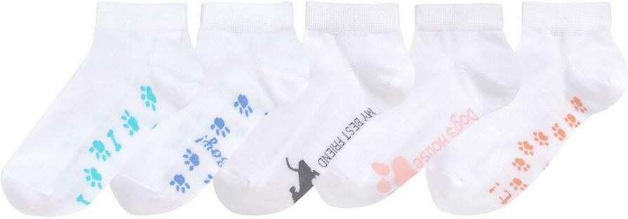 Arizona Sneakersokken met leuk potendesign onder de zool (set 5 paar) - Foto 8