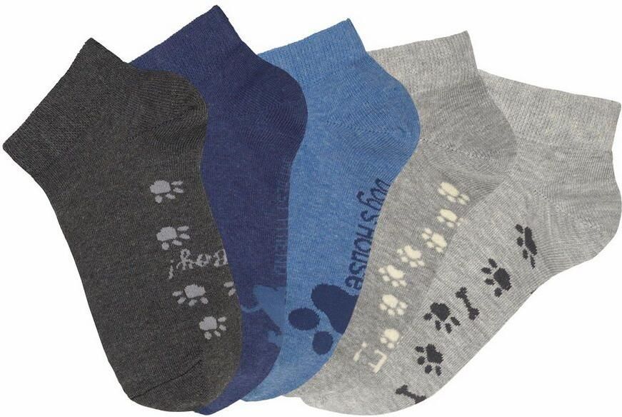 Arizona Sneakersokken met leuk potendesign onder de zool (set 5 paar) - Foto 4