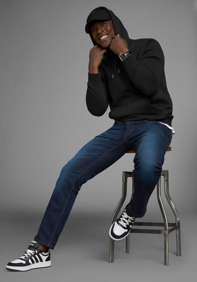 Arizona Stretch jeans rechte pijp lage taillehoogte met riemlussen - Foto 5