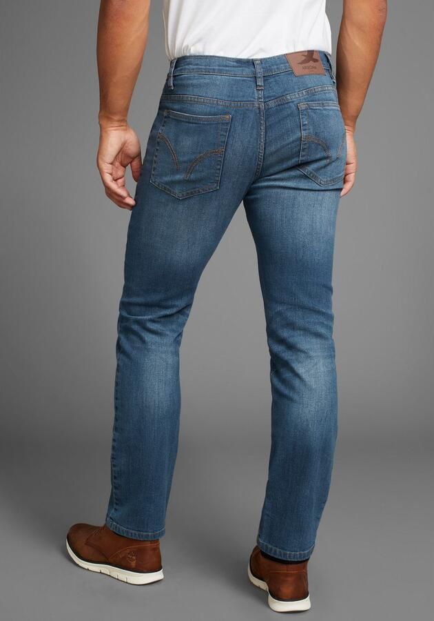 Arizona Stretch jeans rechte pijp lage taillehoogte met riemlussen - Foto 4