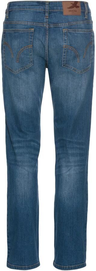 Arizona Stretch jeans rechte pijp lage taillehoogte met riemlussen - Foto 6