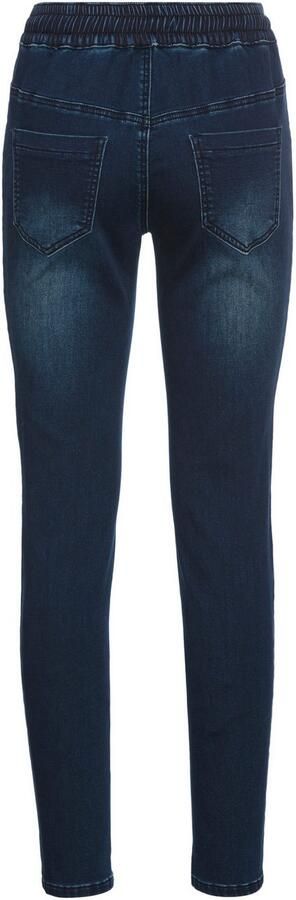 Arizona Stretch jeans wijdere pijp normale taillehoogte enkel-lang met used-wassing - Foto 9