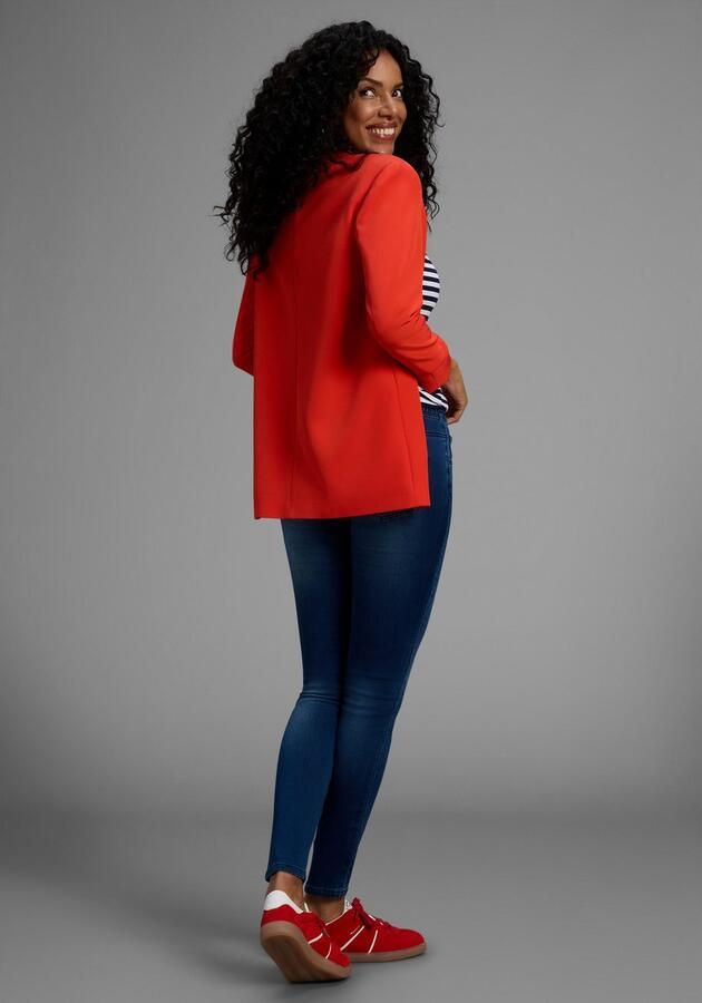 Arizona Stretch jeans wijdere pijp normale taillehoogte enkel-lang met used-wassing - Foto 6