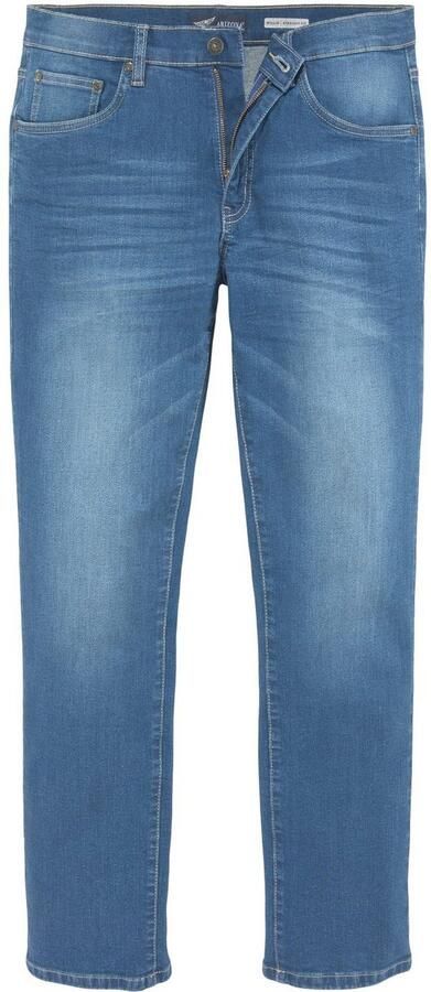 Arizona Stretch jeans Willis straight-fit lange pijpen met studs lage taille (set 2-delig) - Foto 9
