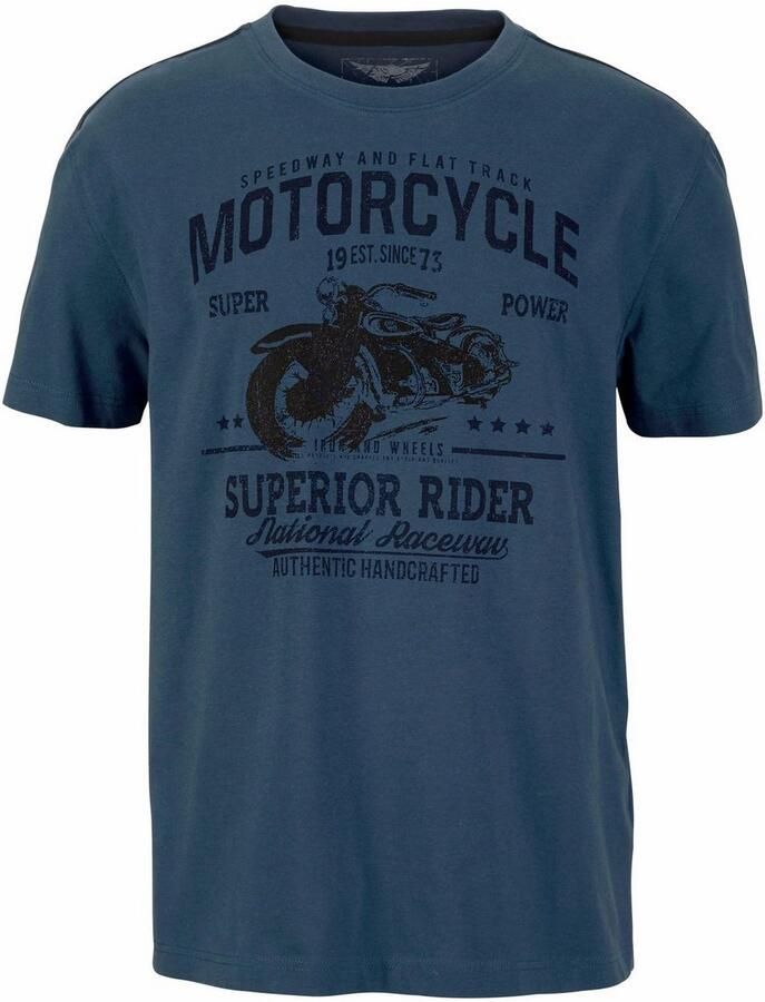 Arizona T-shirt Korte mouwen casual pasvorm bedrukt ronde hals casual