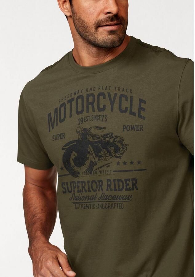 Arizona T-shirt Korte mouwen casual pasvorm bedrukt ronde hals casual - Foto 3