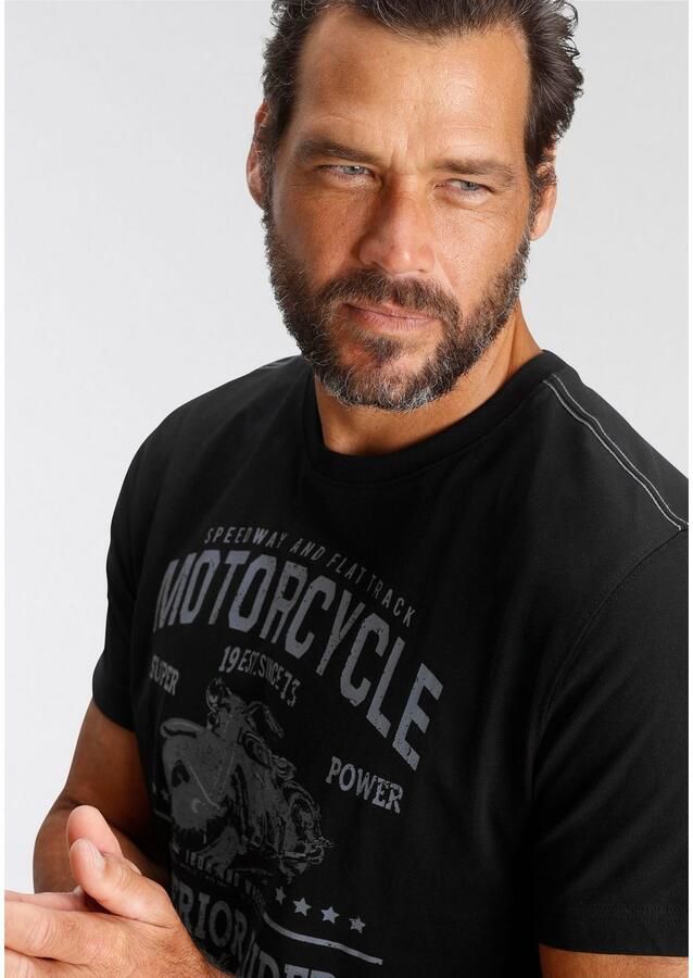 Arizona T-shirt Korte mouwen casual pasvorm bedrukt ronde hals casual