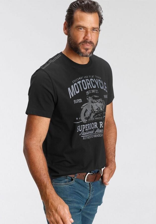 Arizona T-shirt Korte mouwen casual pasvorm bedrukt ronde hals casual - Foto 3