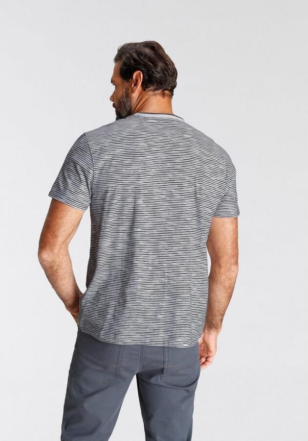 Arizona T-shirt Korte mouwen casual pasvorm gestreept ronde hals casual - Foto 5