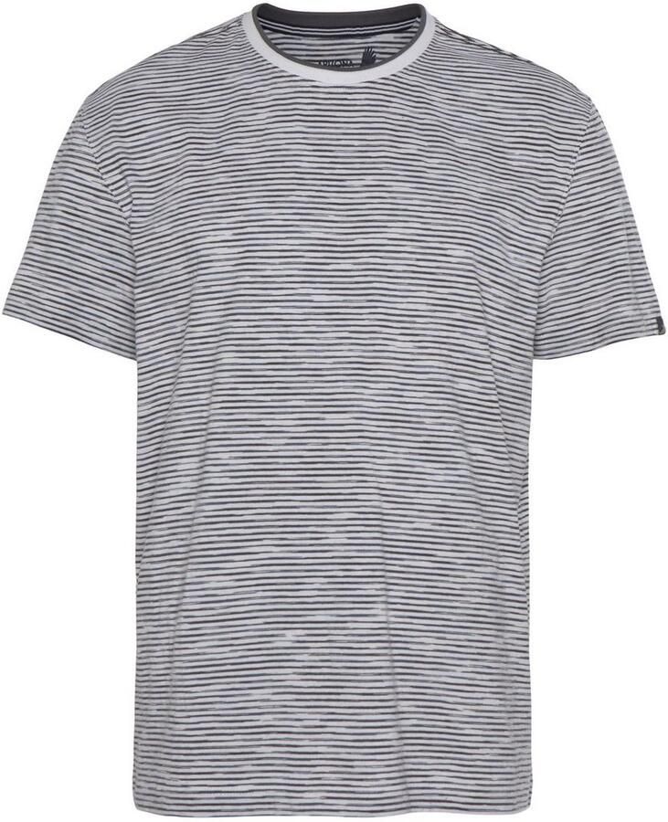 Arizona T-shirt Korte mouwen casual pasvorm gestreept ronde hals casual