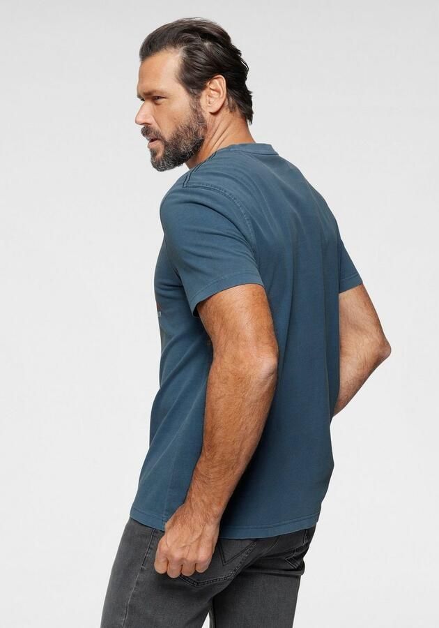 Arizona T-shirt Korte mouwen casual pasvorm used-look ronde hals