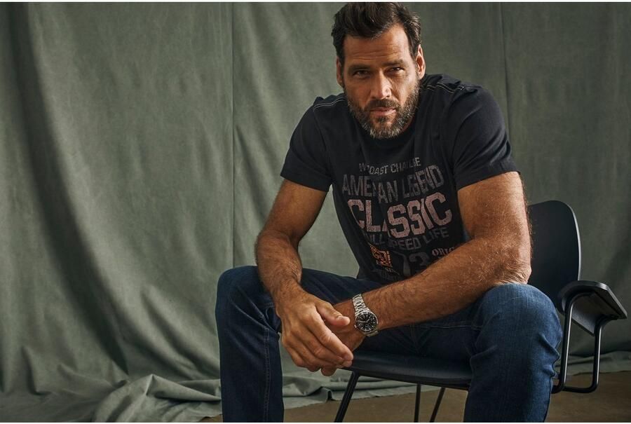 Arizona T-shirt Korte mouwen effen ronde hals van katoen - Foto 7