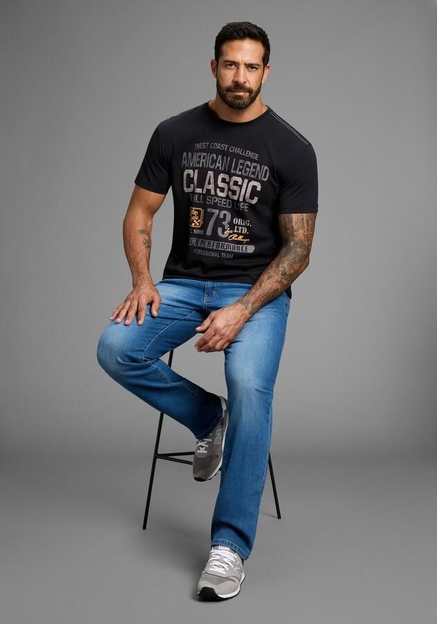 Arizona T-shirt Korte mouwen effen ronde hals van katoen - Foto 4