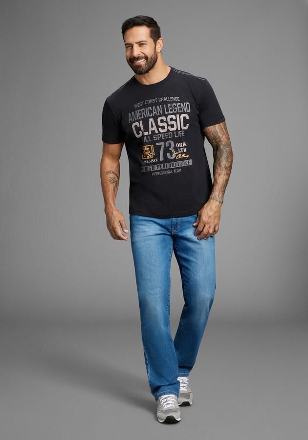 Arizona T-shirt Korte mouwen effen ronde hals van katoen - Foto 6