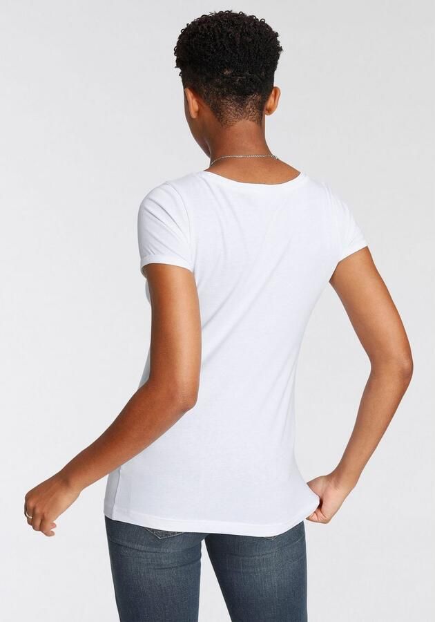 Arizona T-shirt Korte mouwen figuurvolgend basic-stijl van katoenmix - Foto 6