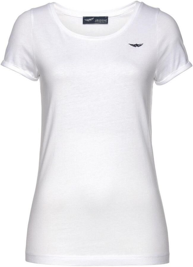 Arizona T-shirt Korte mouwen figuurvolgend basic-stijl van katoenmix