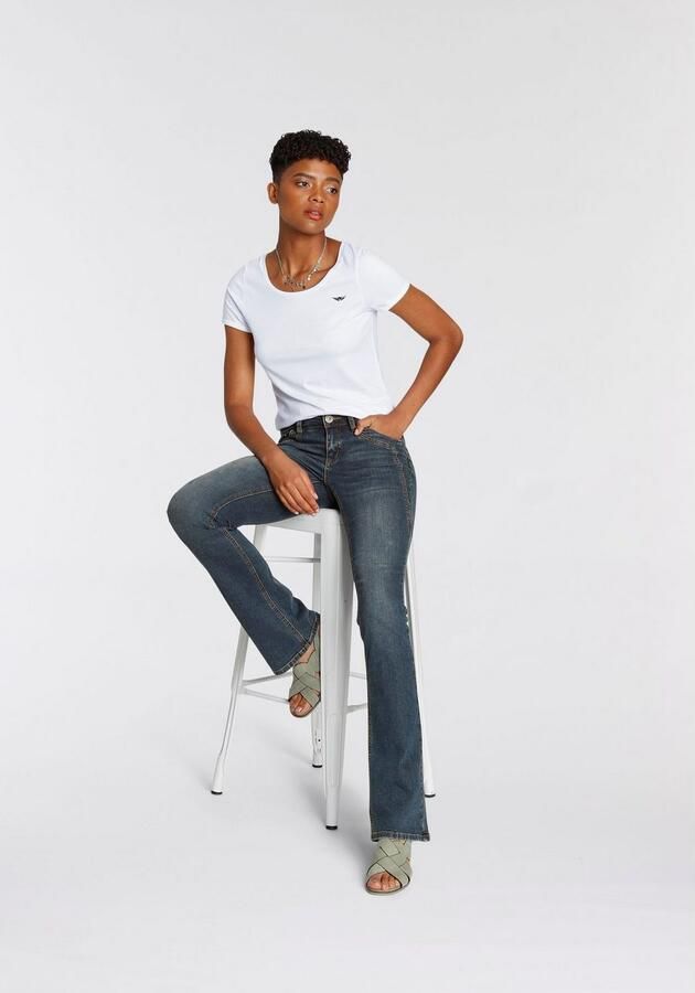 Arizona T-shirt Korte mouwen figuurvolgend basic-stijl van katoenmix - Foto 9