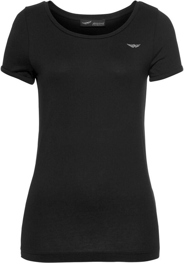 Arizona T-shirt Korte mouwen figuurvolgend basic-stijl van katoenmix