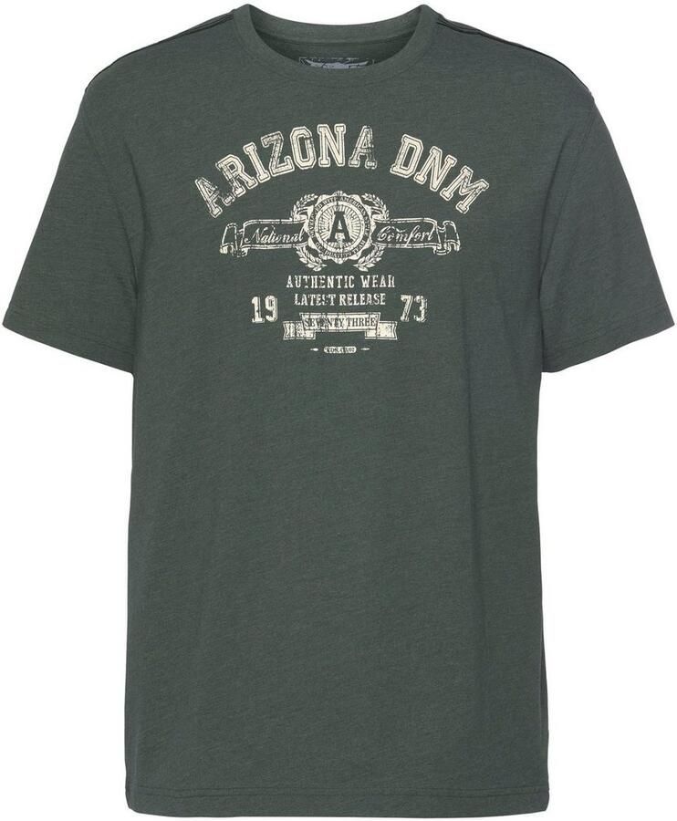 Arizona T-shirt Korte mouwen gemêleerde look ronde hals van single jersey