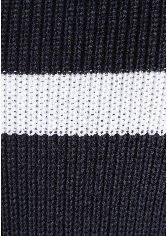 Arizona Trui met ronde hals van grofbreisel in streepdesign - Foto 2