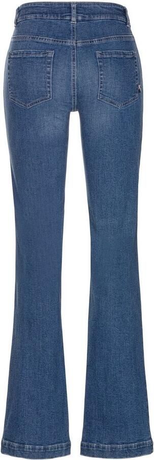 Arizona Wijde jeans wijde pasvorm used-look-wassing hoge taille - Foto 7