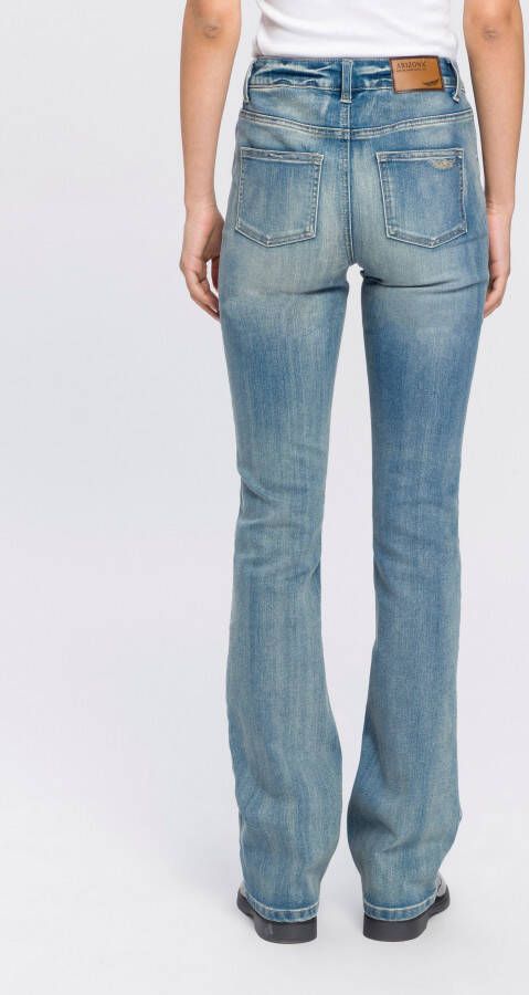 Arizona Bootcut jeans Baby Bootcut licht uitlopende broekspijpen hoge taille