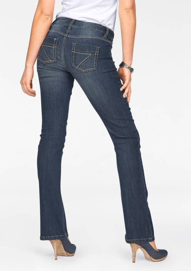 Arizona Bootcut jeans Met contrasterende stiksels