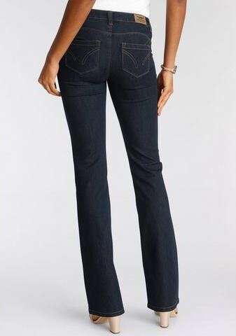 Arizona Bootcut jeans Shaping bootcut contraststiksels used-look-wassing lage taille