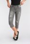 Arizona Capri jeans Met zichtbare schuine knoopsluiting - Thumbnail 1