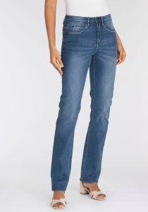 Arizona Rechte jeans Comfort Fit Highwaist met contrastnaden