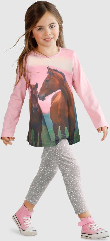 Arizona Longshirt legging met paardenmotief (set 2-delig)