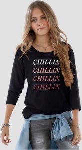 Arizona Shirt met 3 4-mouwen CHILLIN Mouwen in vleermuis-look