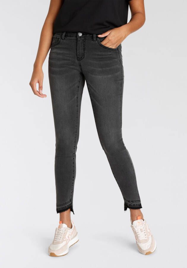 Arizona Skinny fit jeans Met contrasterende zoom