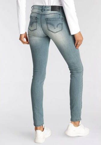 Arizona Skinny fit jeans Shaping skinny pasvorm normale taille in stretchkwaliteit used-look