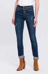 Arizona Skinny jeans Met zichtbare knoopsluiting High Waist