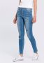 Arizona Slim fit jeans Met zichtbare schuine knoopsluiting - Thumbnail 1