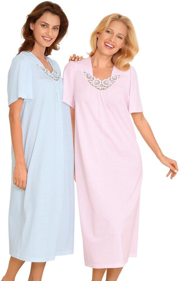 Ascafa Nachthemd n met korte mouwen - Foto 3