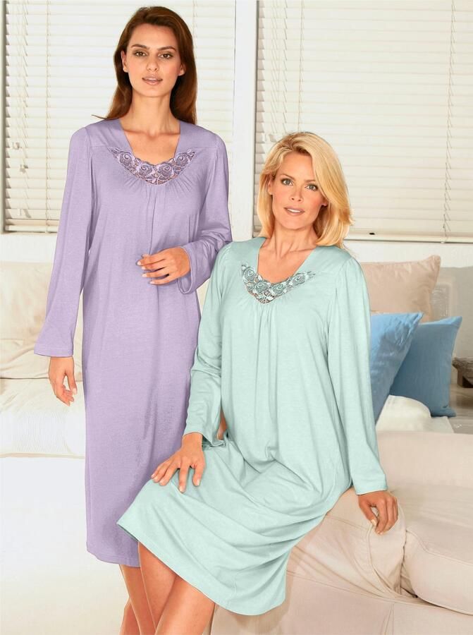 Ascafa Nachthemd n met korte mouwen - Foto 3