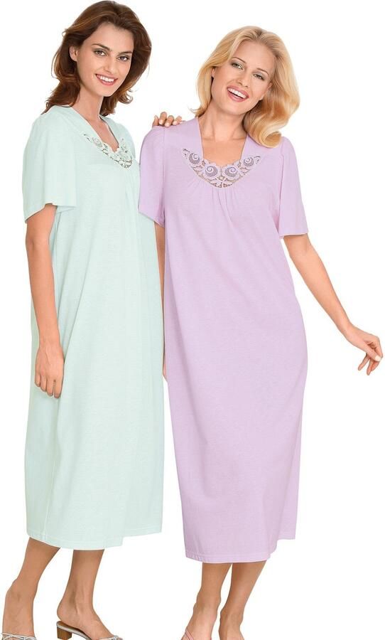 Ascafa Nachthemd n met korte mouwen - Foto 2