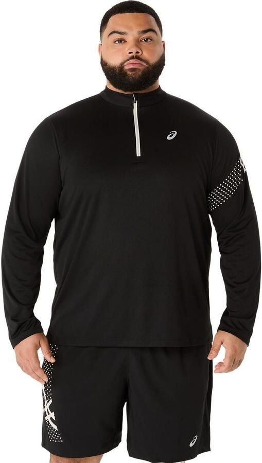 ASICS Icon Long Sleeve 1 2 Zip Top Black- Heren Black - Foto 5