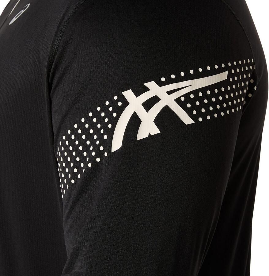 ASICS Icon Long Sleeve 1 2 Zip Top Black- Heren Black - Foto 2