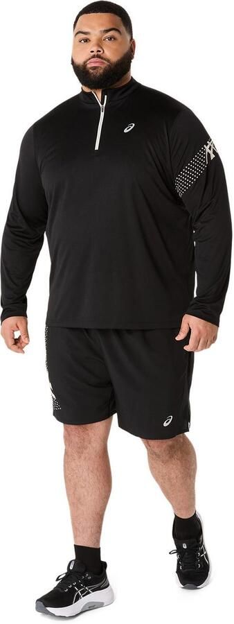 ASICS Icon Long Sleeve 1 2 Zip Top Black- Heren Black - Foto 6