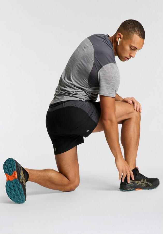 ASICS Road T-Shirt Grey- Heren Grey - Foto 4