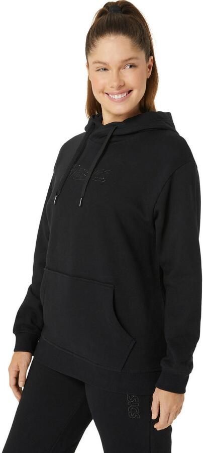 ASICS Logo Overhead Hoodie Black- Dames Black - Foto 5