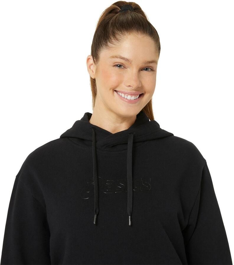 ASICS Logo Overhead Hoodie Black- Dames Black - Foto 2